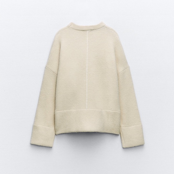 Zara Knit Sweater With Piping - Picture 6 of 14